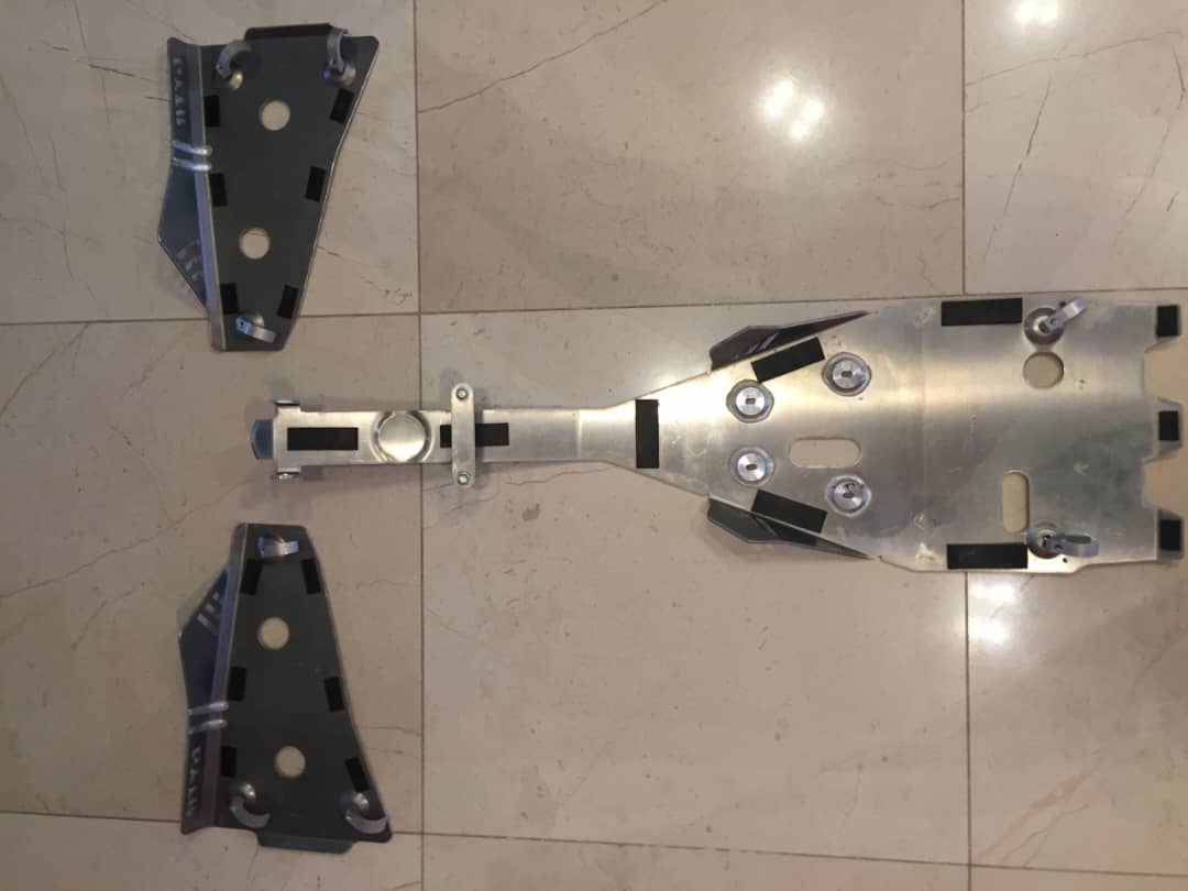 Yamah YFZ40R Frame Engine belly pan guard skit plate
